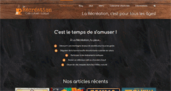 Desktop Screenshot of larecreation.ca