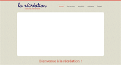 Desktop Screenshot of larecreation.ch
